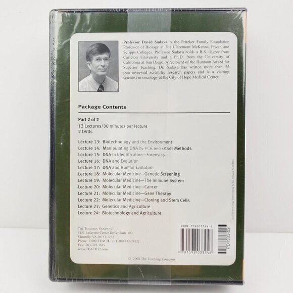 Understanding Genetics DNA Genes Applications Great Courses DVD Guidebook Sealed - Picture 2 of 7